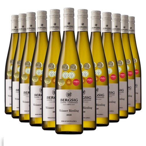 Case of 12 Bergsig Estate Riesling 75cl White Wine
